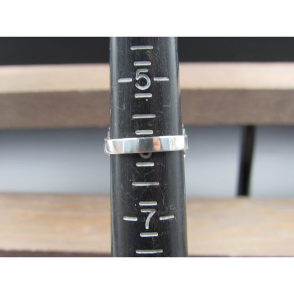 Size 6 Sterling Silver Brilliant Yellow Cubic Zirconia With Accents Band Ring - Picture 7 of 9